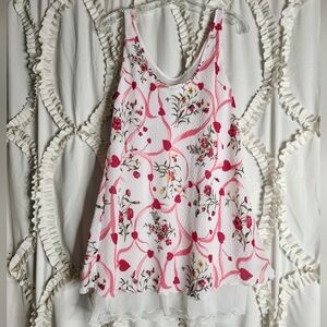 Victoria's Secret Vintage Gold Label Slip Hearts Floral Romantic Sz Large